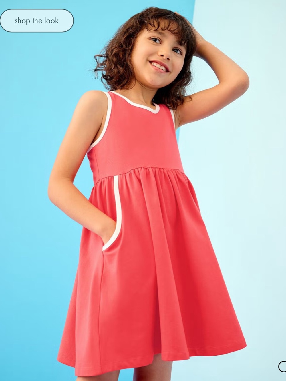 Hanna Andersson Racerback Dress with Pockets